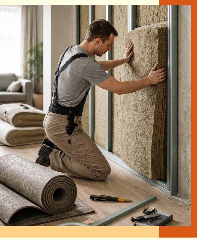 Шумоизоляция перегородок в Нягани от 1681 руб. за м2 — ТепломастерНга