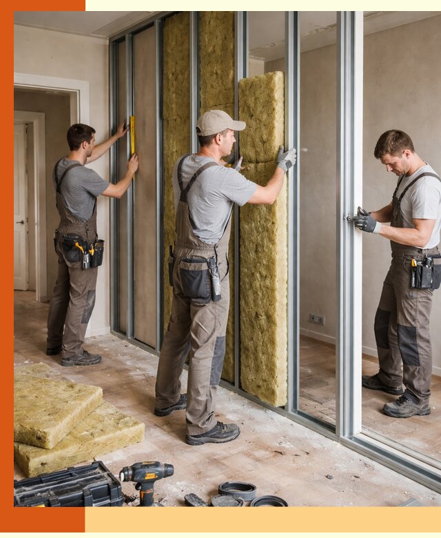 Шумоизоляция межкомнатных перегородок в Нягани эффективно и надёжно