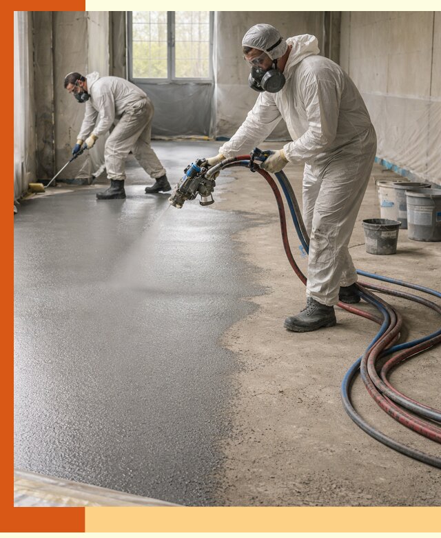 Гидроизоляция полимочевиной полов и конструкций в Нягани