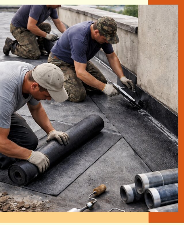 Гидроизоляция кровли в Нягани от 4584 руб. — профессиональная гидроизоляция крыши | ТепломастерНга