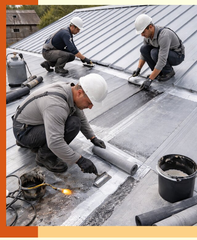 Гидроизоляция металлической кровли с гарантией в Нягани