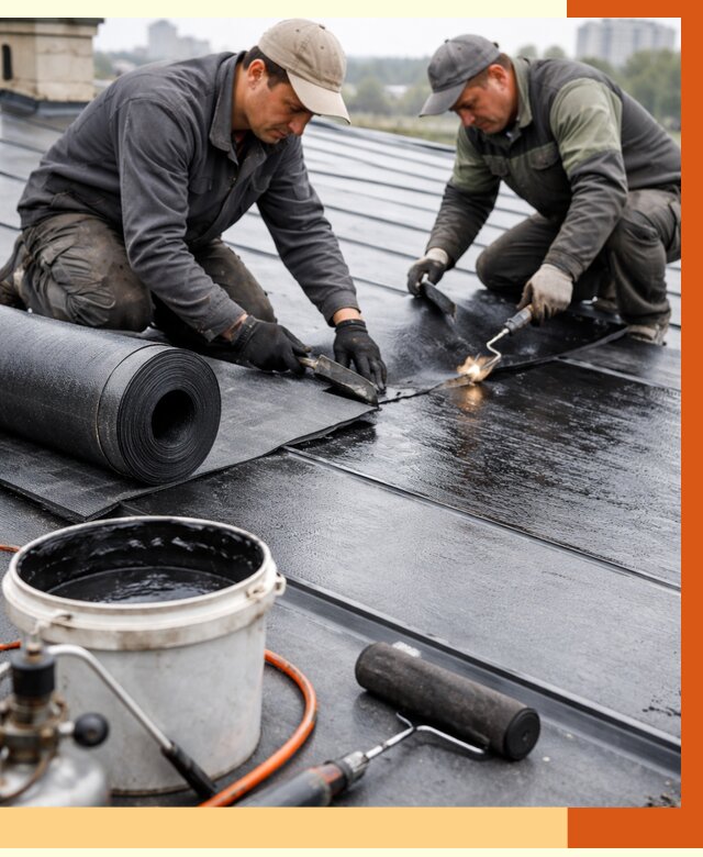 Гидроизоляция фальцевой кровли в Нягани от 7640 руб. под ключ | ТепломастерНга