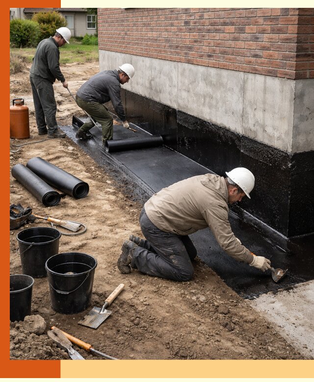 Гидроизоляция фундамента в Нягани: надежная защита строений