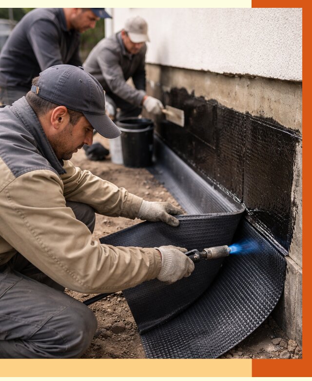 Гидроизоляция цоколя и отмостки в Нягани от 8658 руб. — ТепломастерНга