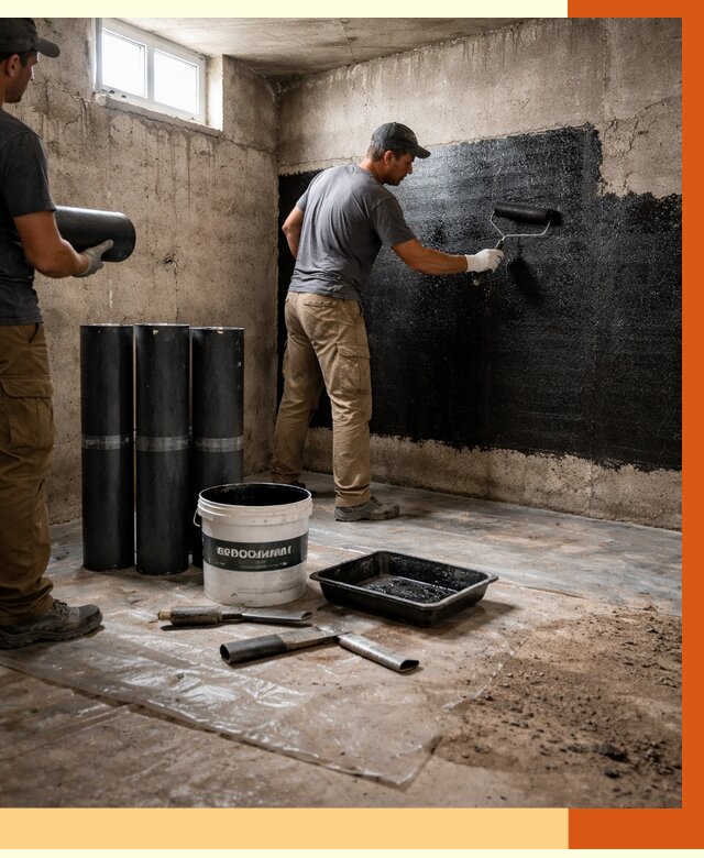 Гидроизоляция подвала в Нягани от 3565 руб. под ключ | Профессионально — ТепломастерНга