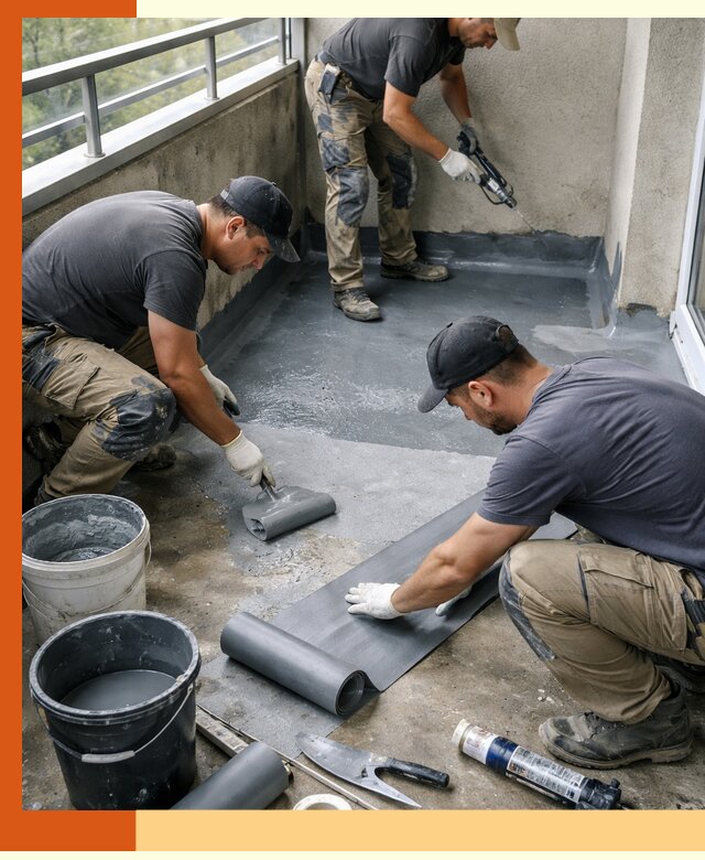 Гидроизоляция балкона в Нягани: надежная защита от протечек