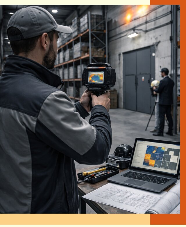 Тепловизионное обследование склада в Нягани от 6621 руб. | ТепломастерНга