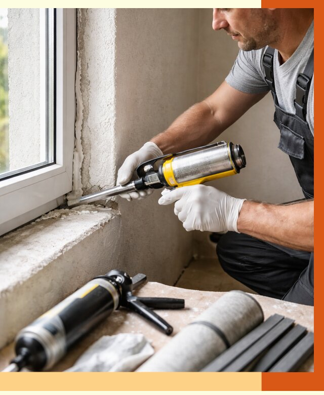 Герметизация стыков и примыканий в Нягани от 1222 руб. под ключ | ТепломастерНга